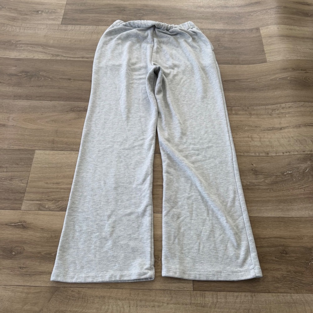 Forever 21 Womens Heather Gray Wide Leg Sweatpants Lounge Pants Size M - Picture 1 of 7